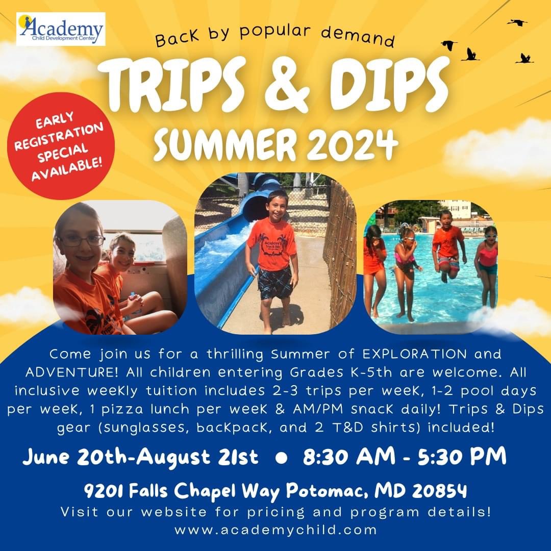 Enrollment for Trips & Dips 2024