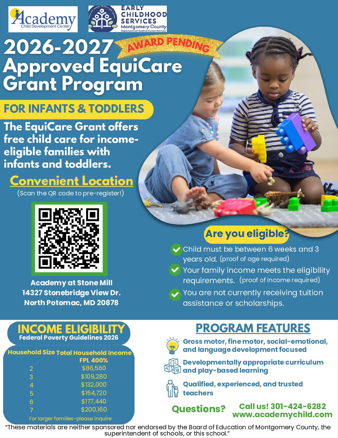 Infants and Toddlers – EquiCare Grant
